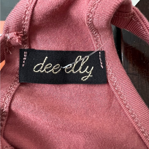 NWT Mauve Lattice Back Mini Swing Dress | Size Medium - Picture 6 of 12